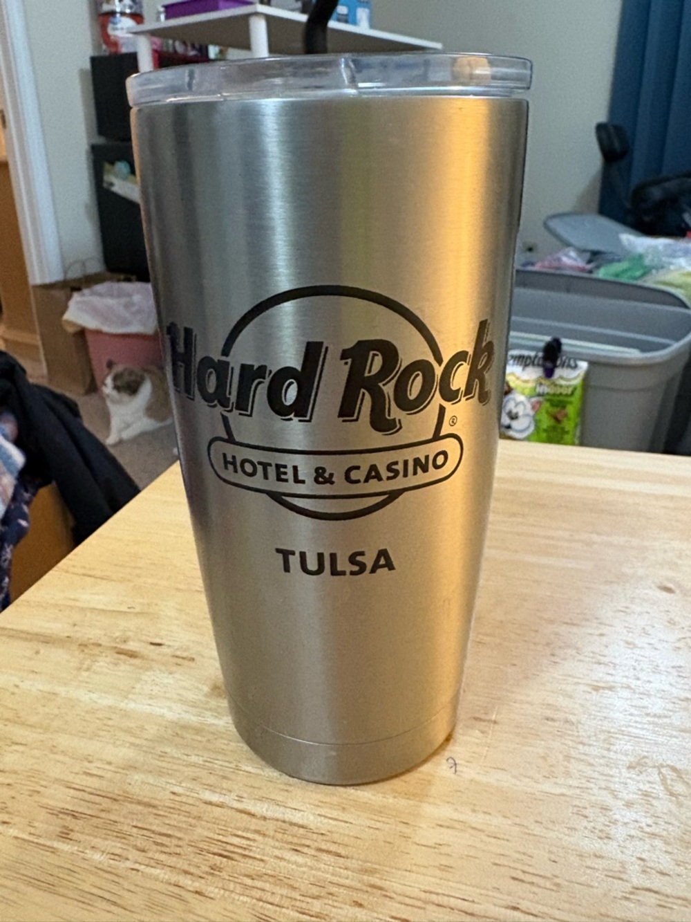 Yeti Hard Rock Hotel & Casino Tulsa aluminum tumbler 16 ozs spots on side